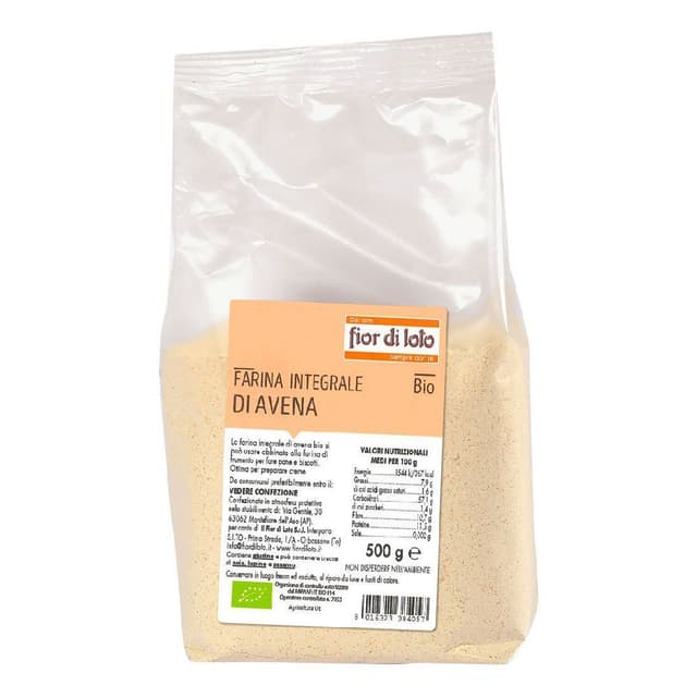 Harina de Avena Integral Finestr – Bolsa de 500 g