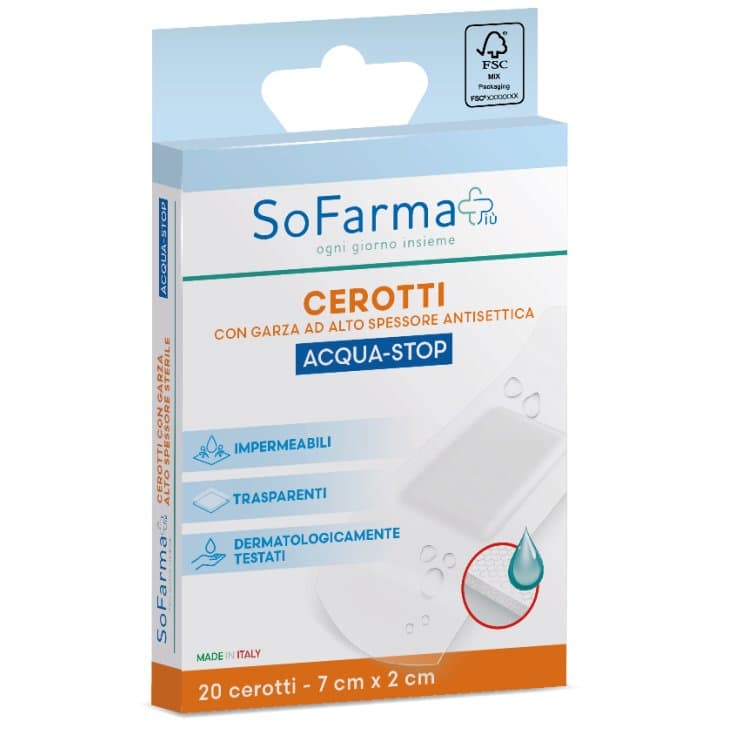 Acquastop Apósito Impermeable 7x2 cm – 20 unidades