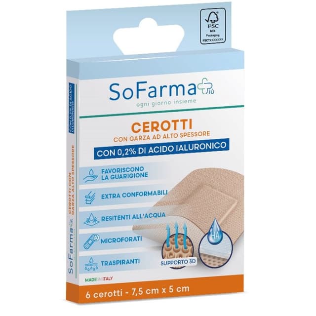 Cicatraz Apósito para Heridas 7,5x5 cm – 6 unidades