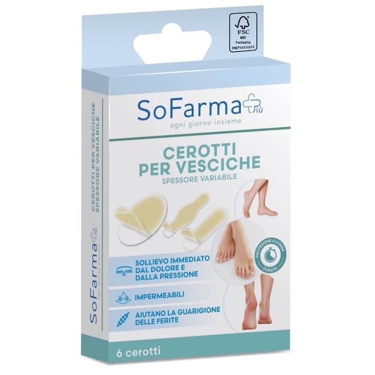 Apósitos Hidrocoloides Surtidos para Pies – Pack de 6 unidades
