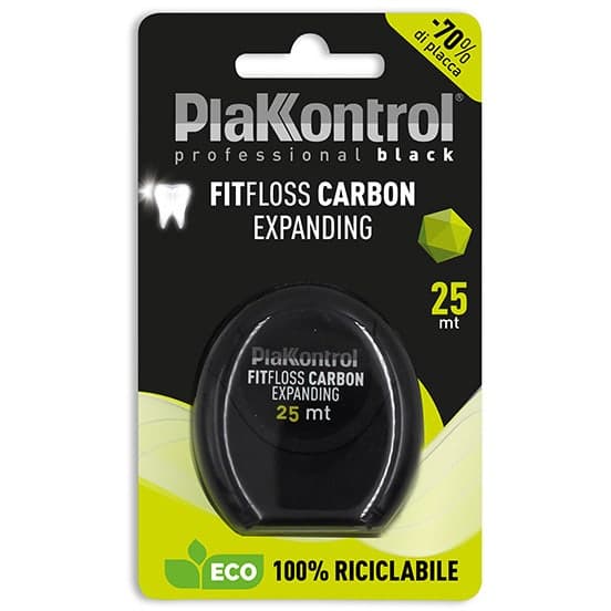 Plakkontrol Fit Floss Carbon – 25 metros de hilo dental