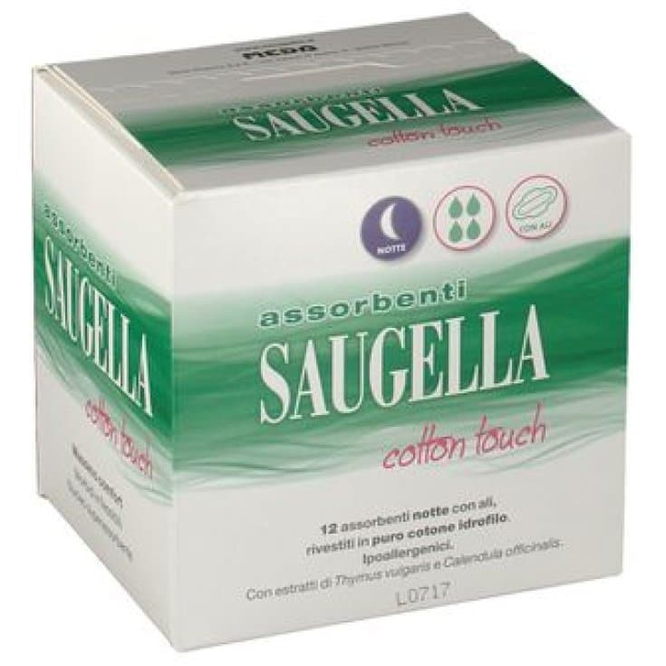 Saugella Assorbente Notte – 12 compresas de noche