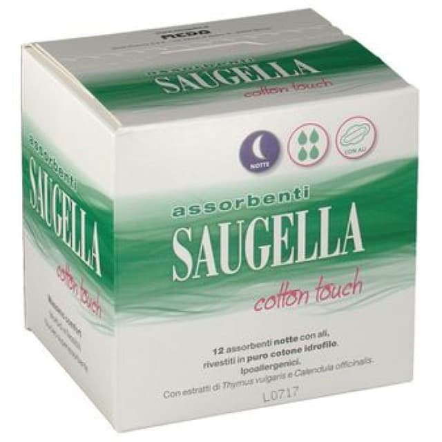 Saugella Assorbente Notte – 12 compresas de noche