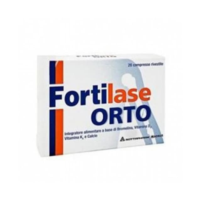 Vitaminas D3, K2 y Calcio + Bromelina – 20 comprimidos | Fortilase Orto