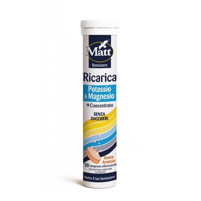 Matt Ricarica Magnesium & Potassium – 20 comprimidos