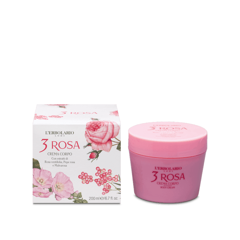 L'Erbolario Tre Rose Crema Corporal – 200 ml