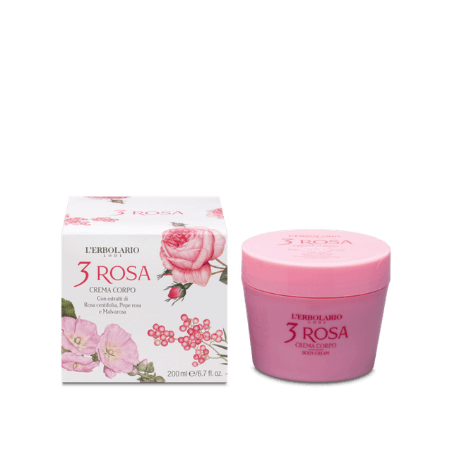 L'Erbolario Tre Rose Crema Corporal – 200 ml
