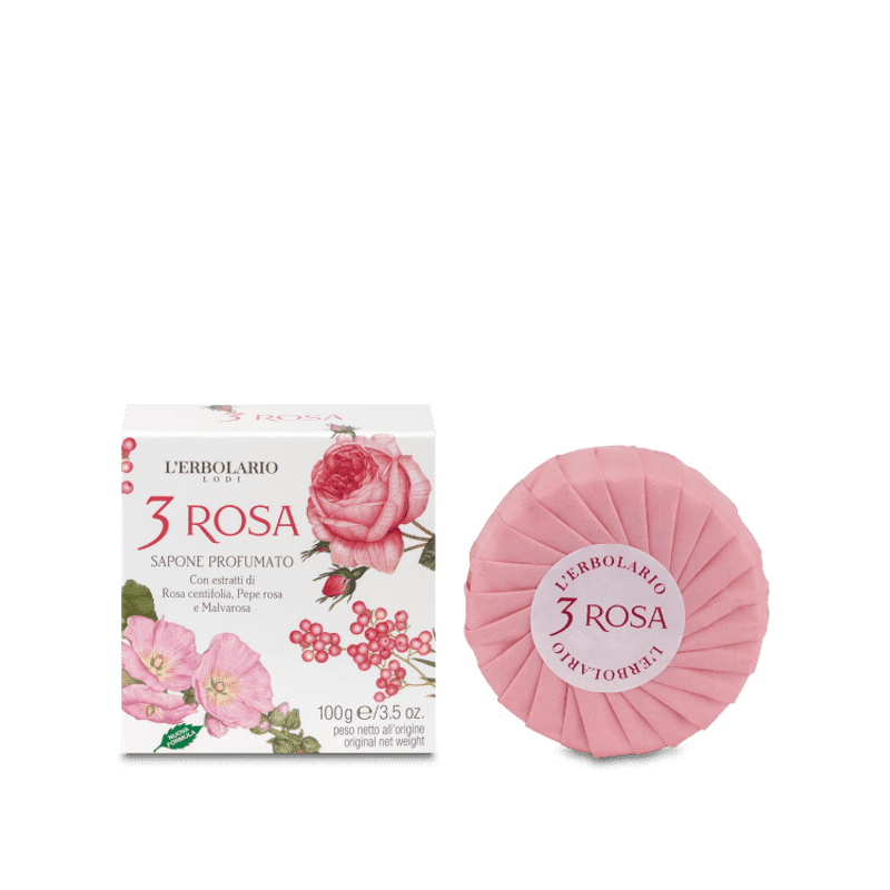 L'Erbolario Tre Rose Jabón – 100 g