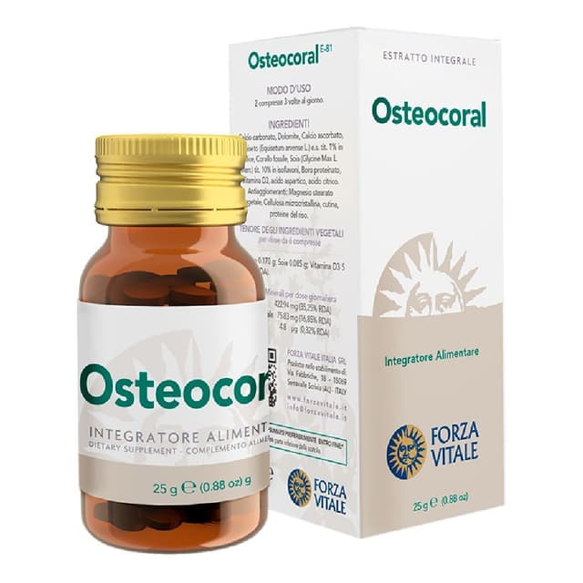 Calcio 422,9 mg + Isoflavonas de soja – 25 g comprimidos | Osteocoral Integ