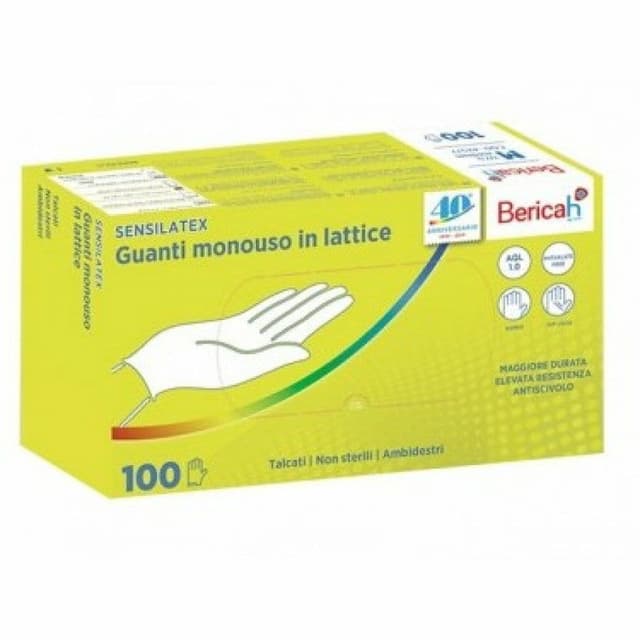 Guantes de Látex Sensila Empolvados Talla S – 100 unidades