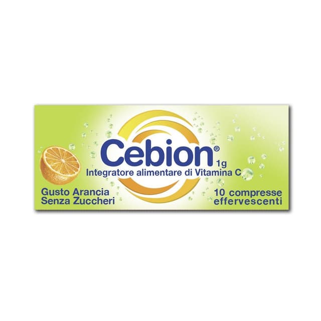 Cebion Vitamina C Comprimidos Efervescentes sin Azúcar – 10 unidades