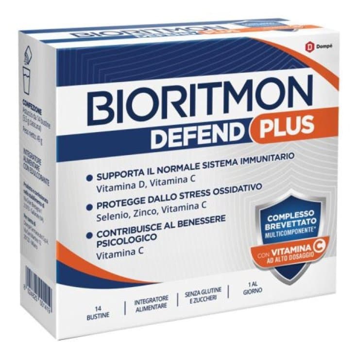 Vitamina C 1.000 mg + Lactoferrina – 14 sobres | Bioritmon Defend Plus