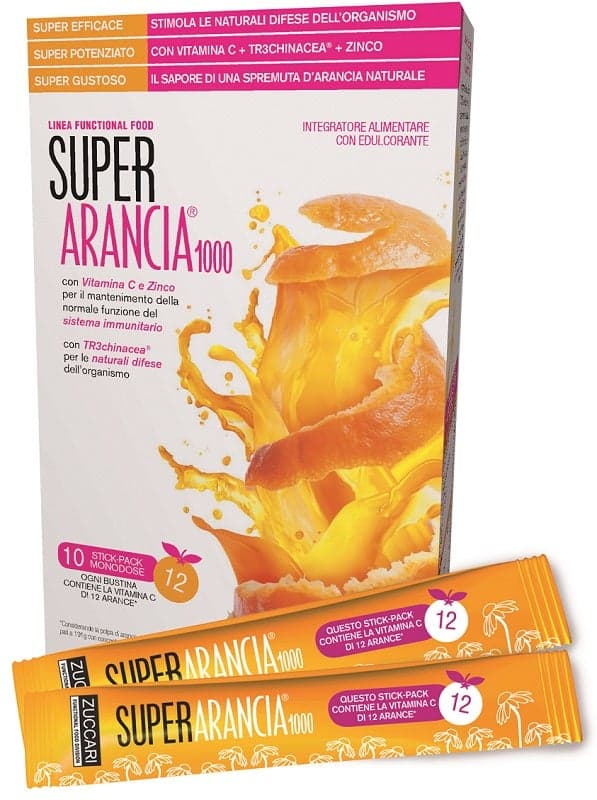 Zuccari Super Arancia 1000 – Vitamina C, 37 g en sobre