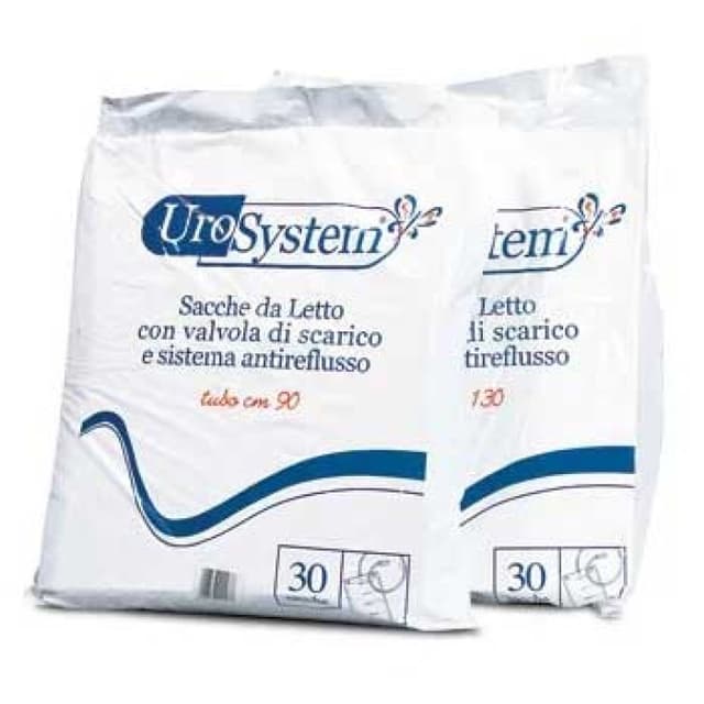 Urosystem Bolsa de Cama 90 ml con Tubo – pack de 30 unidades