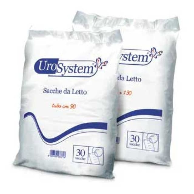 Urosystem Bolsa de Cama con Tubo de 90 cm – pack de 30 unidades