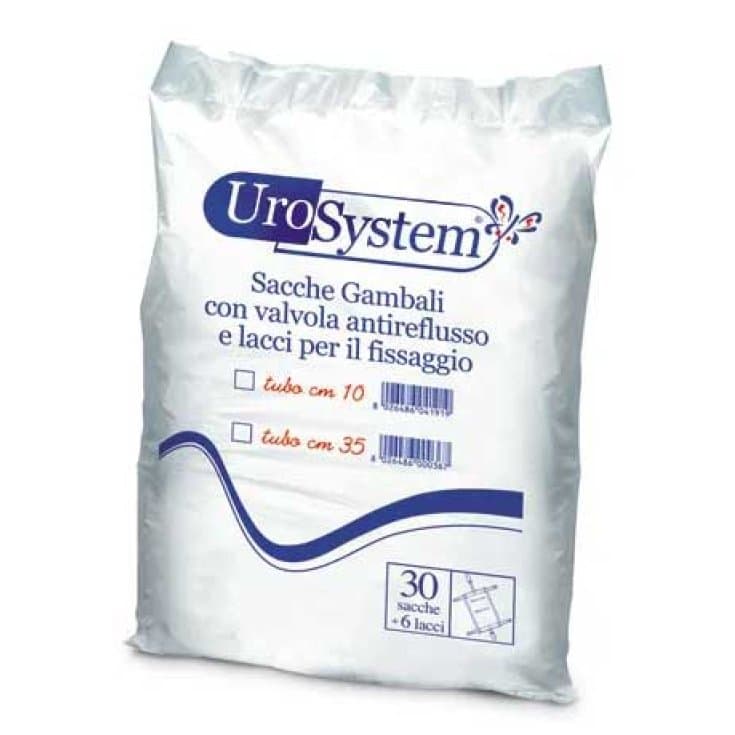 Urosystem Bolsa para Pierna – 10 cm, pack de 30 unidades