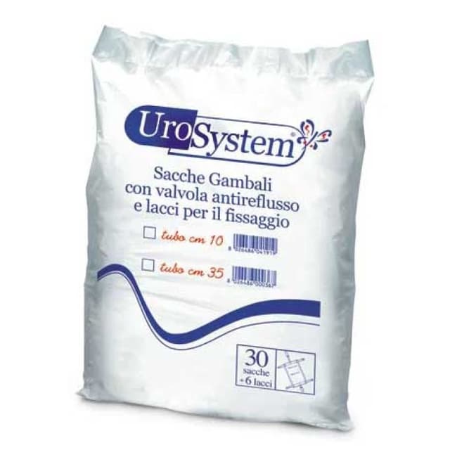 Urosystem Bolsa para Pierna – 10 cm, pack de 30 unidades