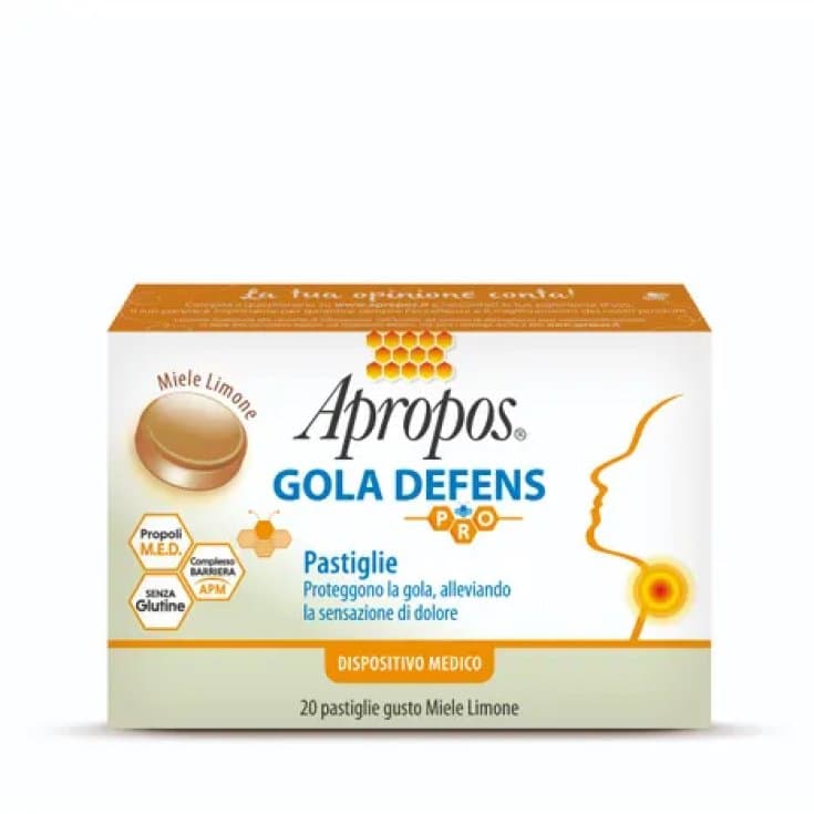 Apropos Garganta D Pro Pastillas para chupar sabor miel – 20 unidades