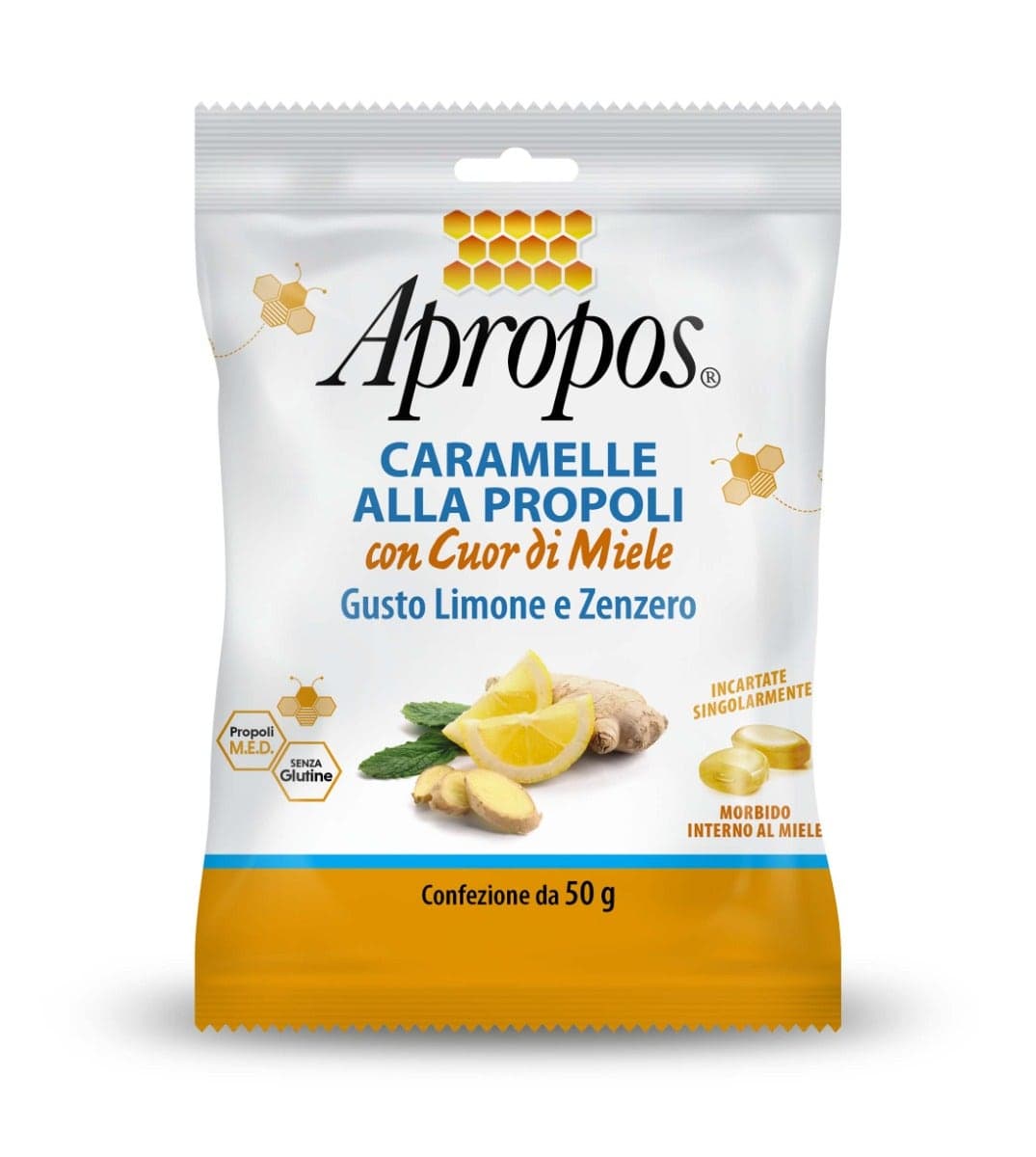 Apropos Caramelos Duros Limón Jengibre