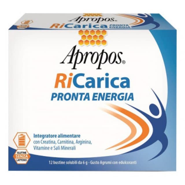 Creatina 500 mg + L-Carnitina – 12 sobres | Apropos Recarga Energía Rápida