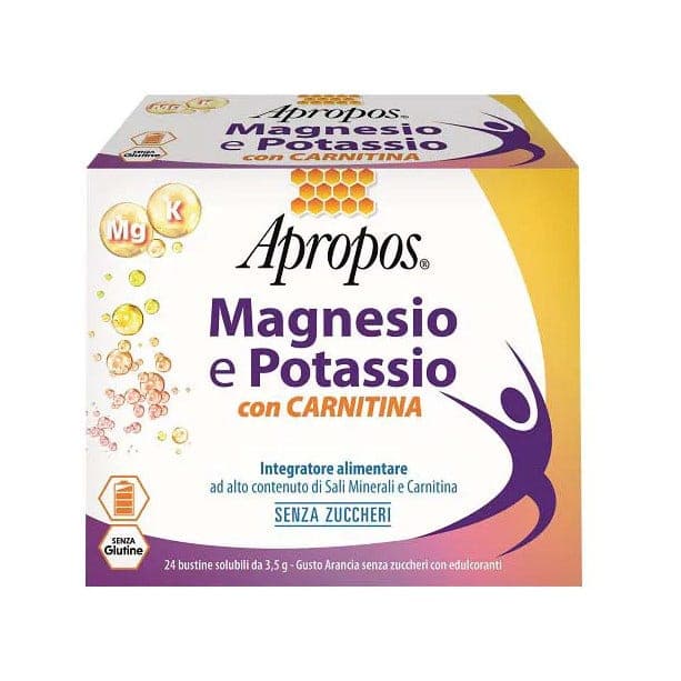 Apropos Magnesio Potasio Carnitina – 24 sobres