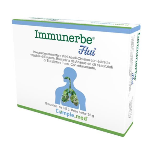 N-acetilcisteína + Bromelina – 10 sobres de 3,5 g | Immunerbe Flui