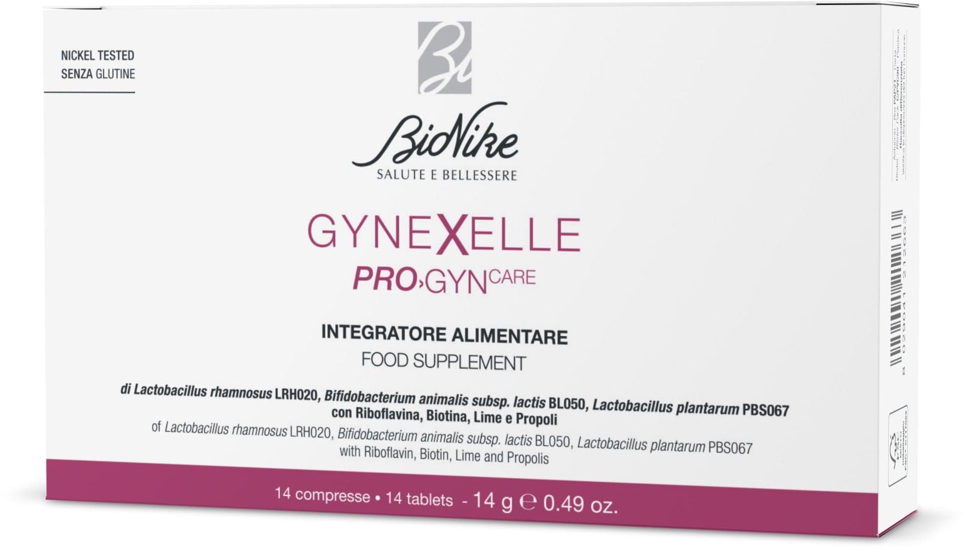 BioNike Gynexelle Pro Gyn Care – Propóleo 180 mg + Probióticos, 14 comprimidos