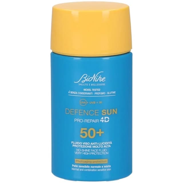 BioNike Defence Sun 50+ Fluido Facial Antibrillos – Fluido Solar Matificante