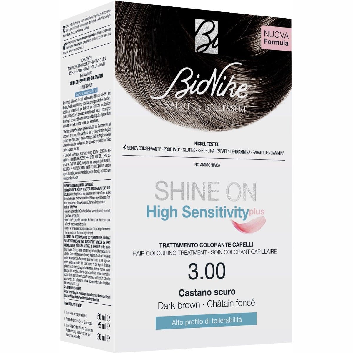 BioNike Shine On HS Plus Castaño Oscuro SC3,00 – Tinte capilar