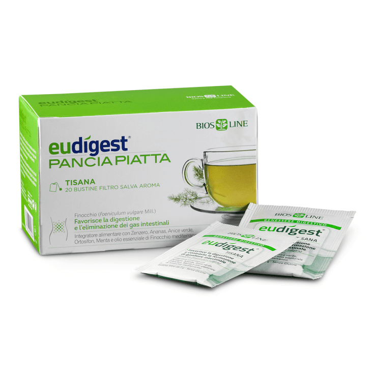 Eudigest Tisana Dopopasto Hinojo 818 mg + Jengibre – 20 sobres de infusión