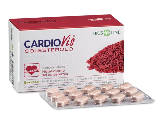 Arroz rojo 98,34 mg + Coenzima Q10 – 30 comprimidos | Cardiovis Colesterolo