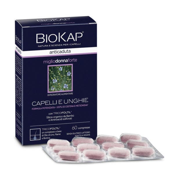 Biokap Miglio Donna Forte – Zinc 7 mg + Biotina – 60 comprimidos