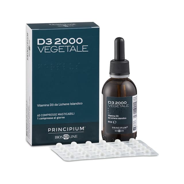Vitamina D3 2000 µg – 60 comprimidos | Principium D3 2000 Vegano