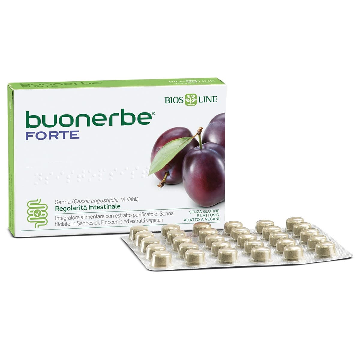 Senna + Extractos Vegetales – 90 comprimidos | Buonerbe Forte