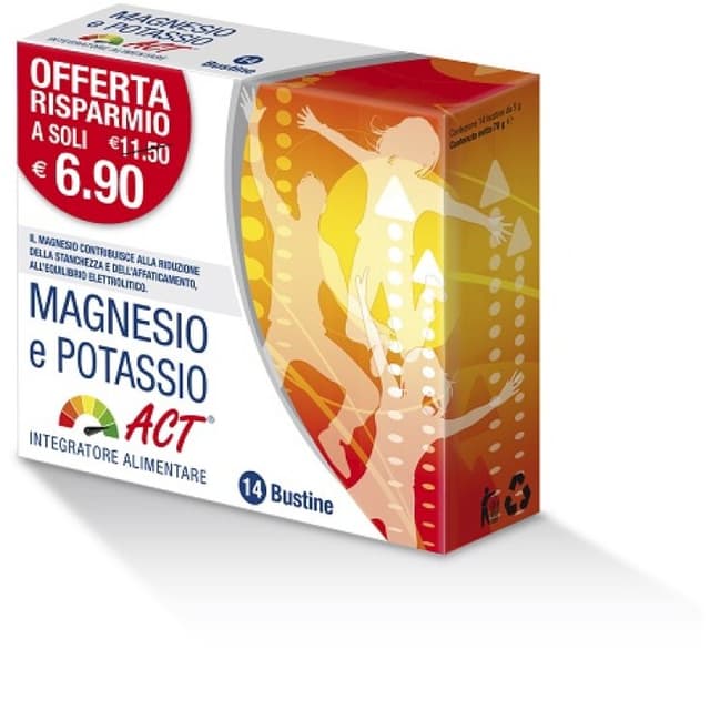 Magnesio + Potasio – 14 sobres | Magnesio Potasio ACT
