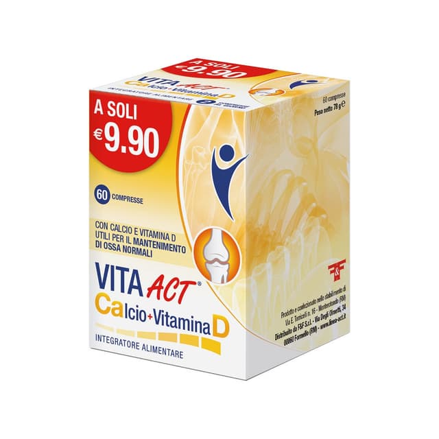 Vita Act Calcio 800 mg + Vitamina D – 60 comprimidos