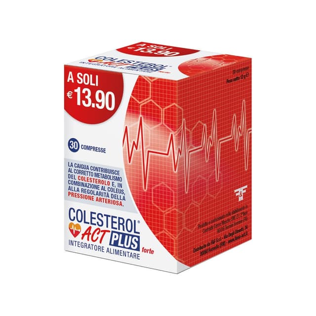 Colesterol Act Plus Forte – 30 comprimidos | Arroz Rojo 52 mg + Ácido Fólico