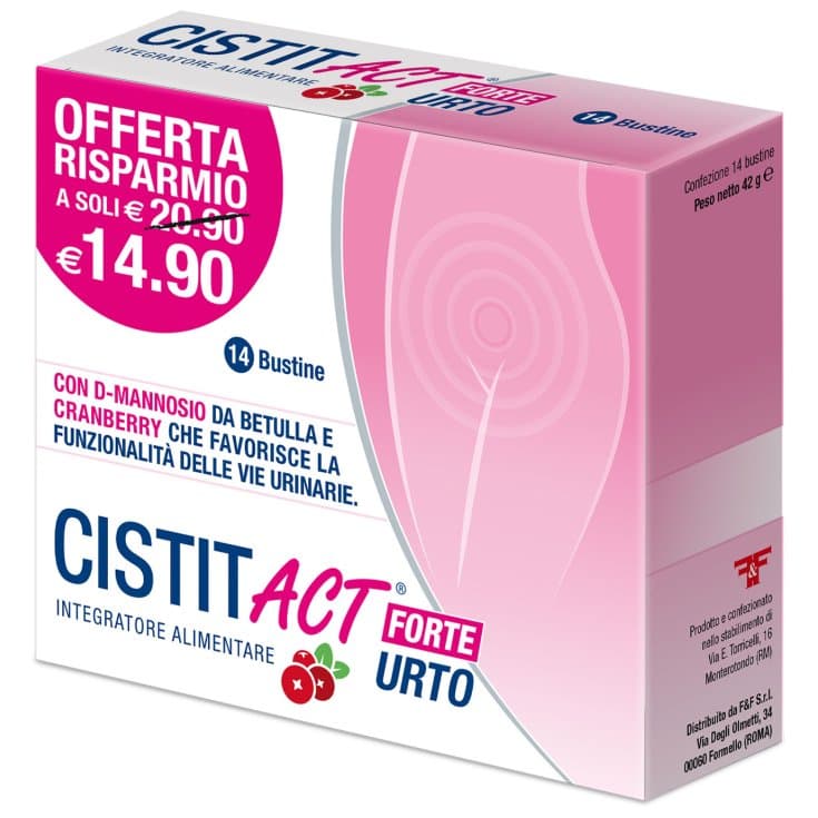 D-Manosa 500 mg + Arándano – 14 sobres | Cistit Act Forte Urto