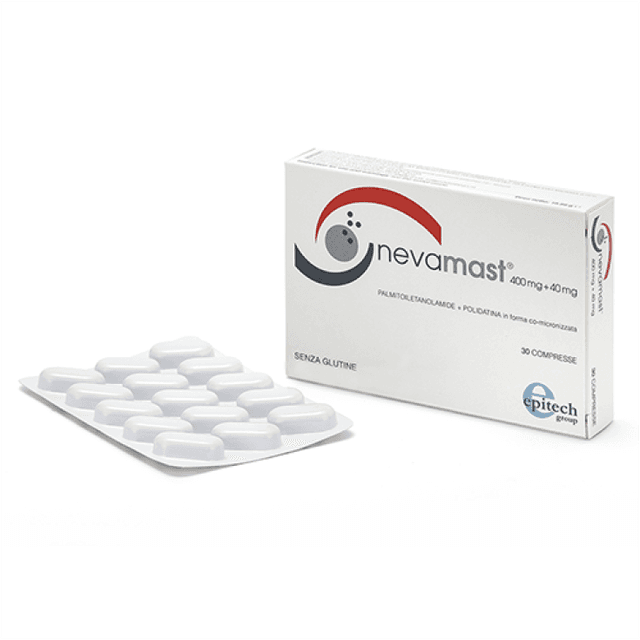 Palmitoiletanolamida (PEA) 400 mg – 30 comprimidos | Nevamast 400 mg + 40 mg