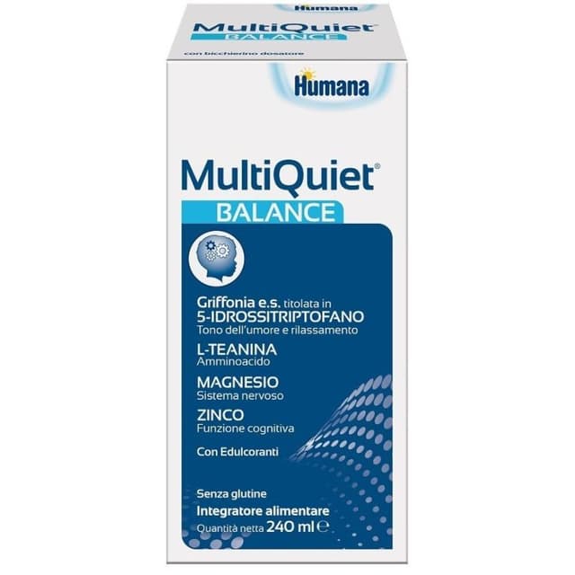 Multiquiet Balance – Magnesio 112,5 mg + 5-HTP – 240 ml líquido