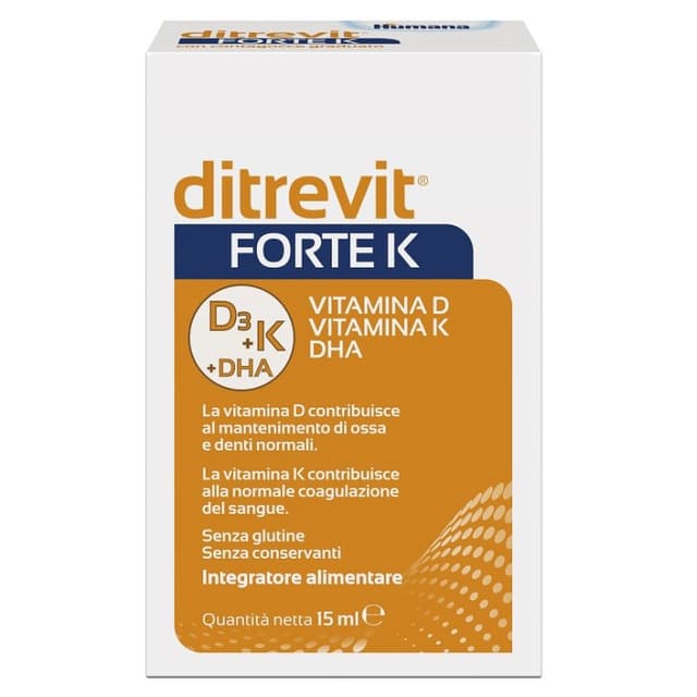 Ditrevit Forte K Humana – Gotas de vitaminas D y K – 15 ml