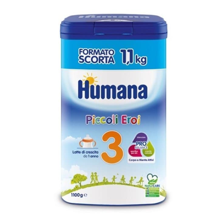 Calcio + Hierro – 1100 g | Humana 3 NatCare Leche Infantil en Polvo