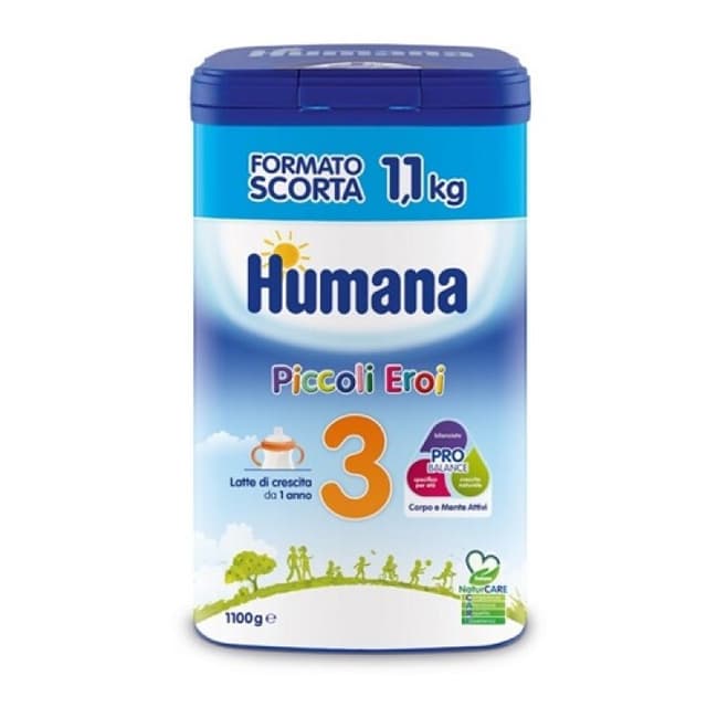 Calcio + Hierro – 1100 g | Humana 3 NatCare Leche Infantil en Polvo