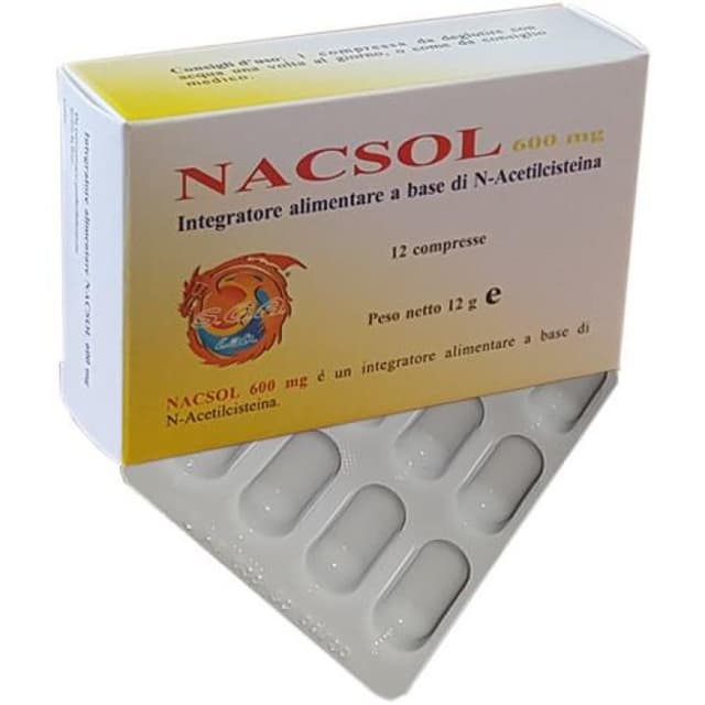 N-Acetilcisteína – 12 comprimidos | NACSOL