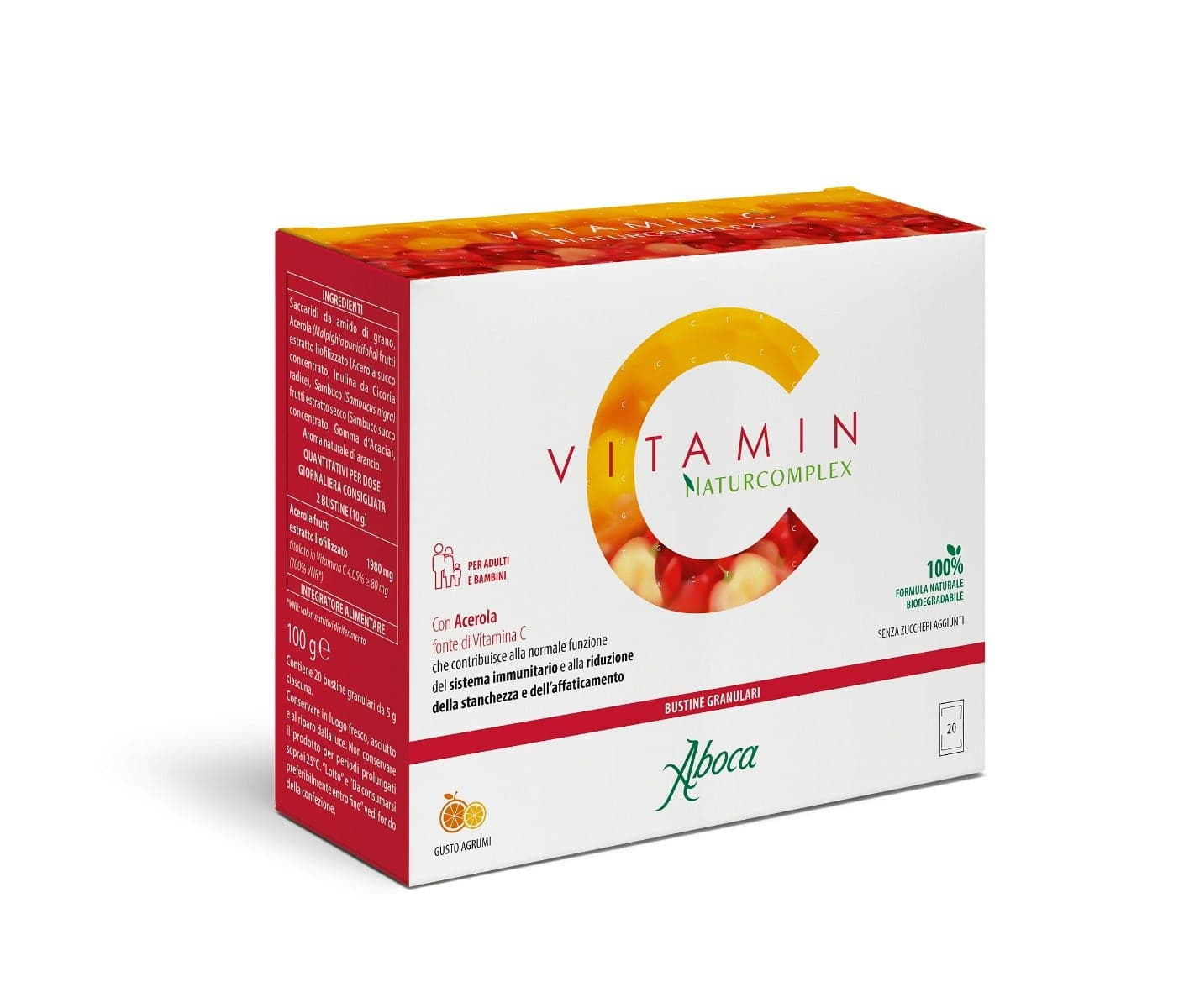 Vitamin C Naturcomplex – 20 sobres de granulado | Aboca