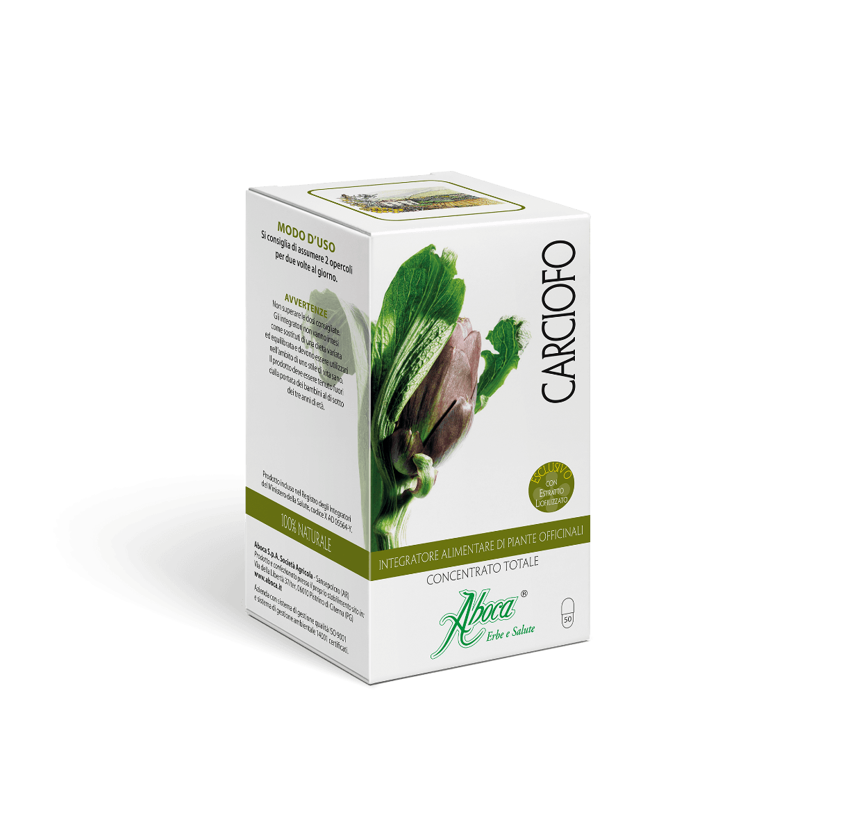 Carciofo 50 – 50 cápsulas vegetales Aboca