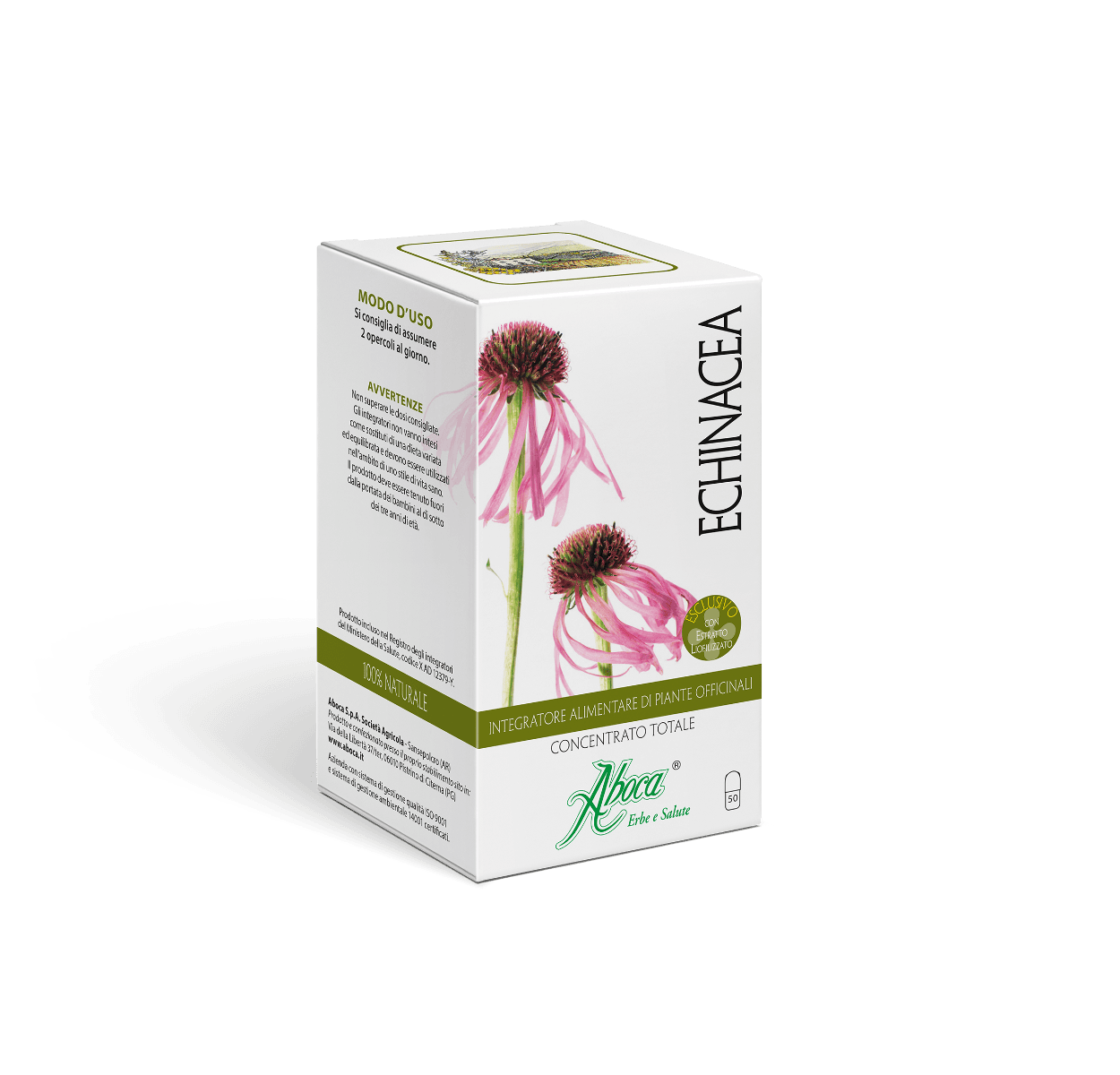 Echinacea Concentrado Total Aboca – 50 cápsulas