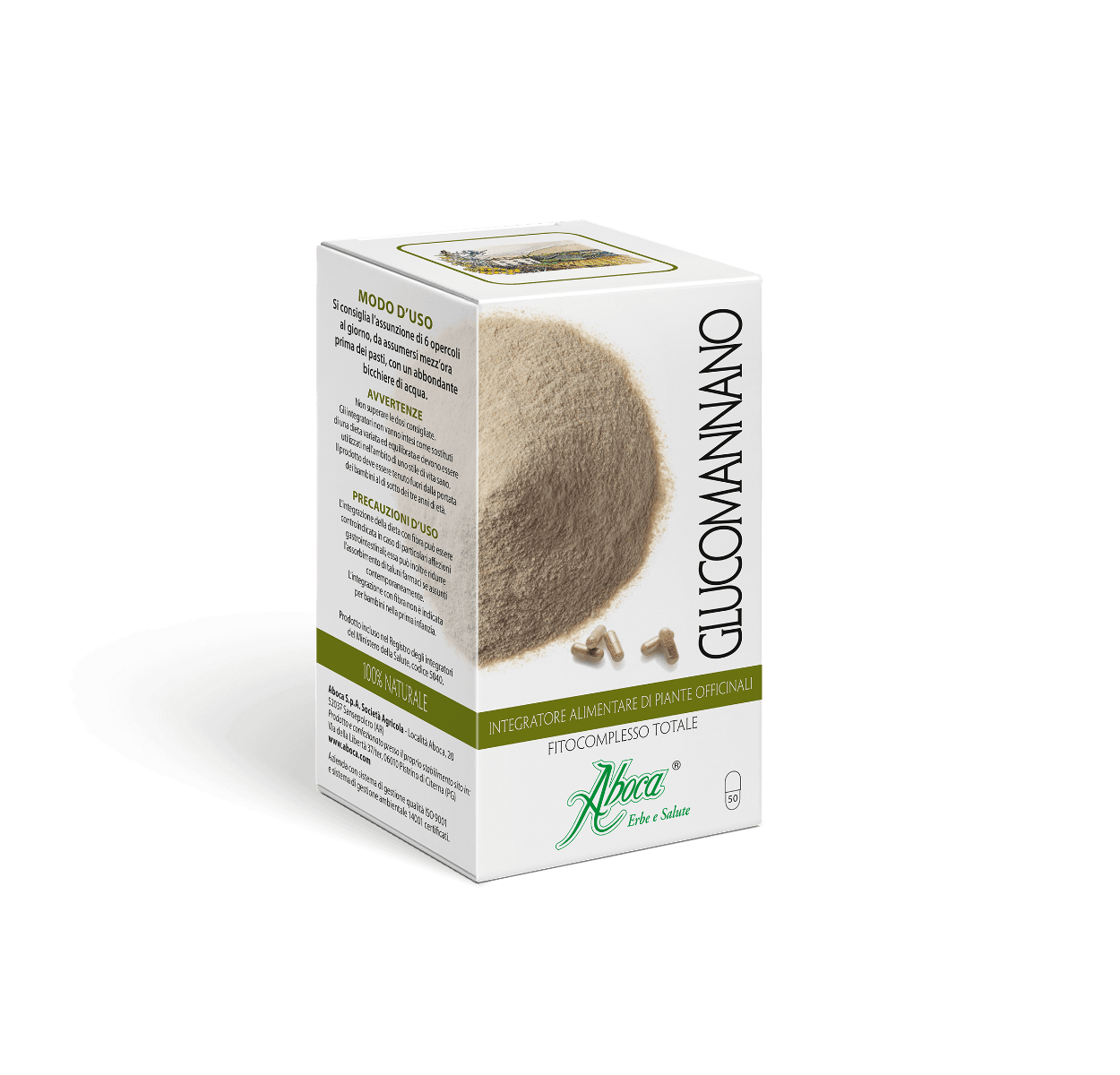 Glucomannano Aboca – 50 cápsulas