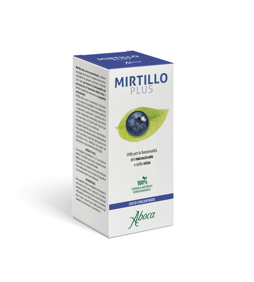 Arándano 13,3 g – 100 ml | Aboca Mirtillo Plus Zumo