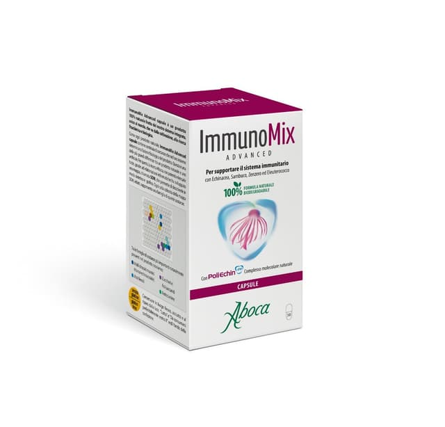 Equinácea + Jengibre – 50 cápsulas | Immunomix Advanced